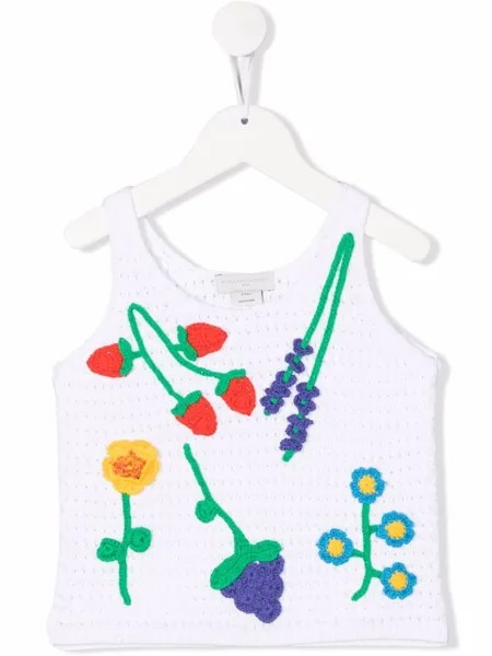 Stella McCartney Kids топ в технике кроше