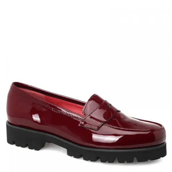 Лоферы женские Pas De Rouge N301 бордовые 36 EU