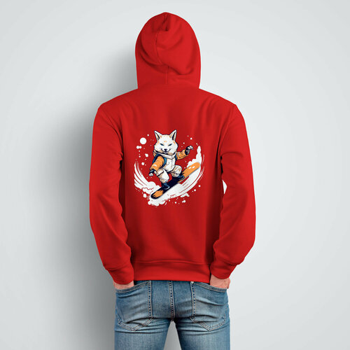 Худи Us Basic, размер 2XL, красный