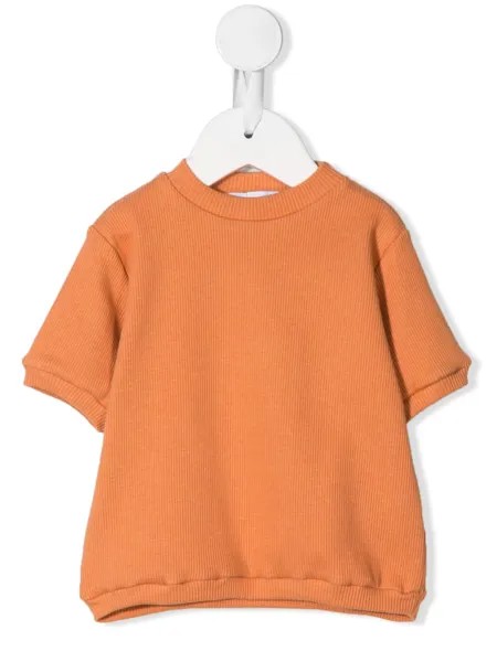 Eshvi Kids футболка в рубчик с круглым вырезом