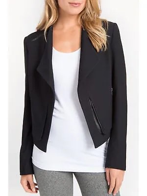 LYSSE Womens Black Collar Vented Cuff Wear To Work Bolero Jacket Plus 2X