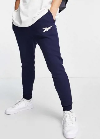 Темно-синие джоггеры с логотипом Reebok Core-Темно-синий
