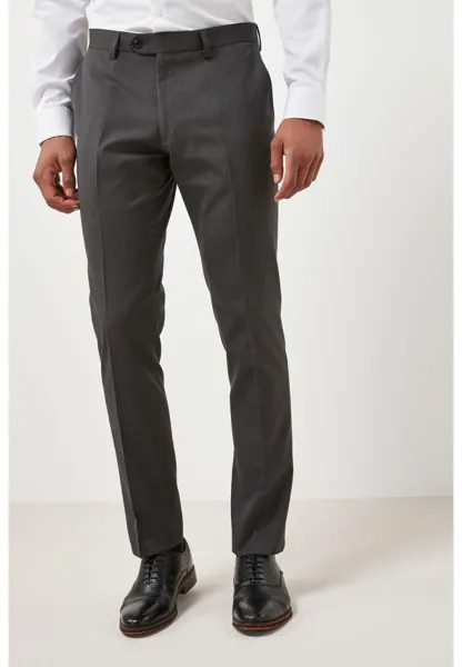 Брюки Suit Trousers Slim Fit Next, крапчатые темно-серые