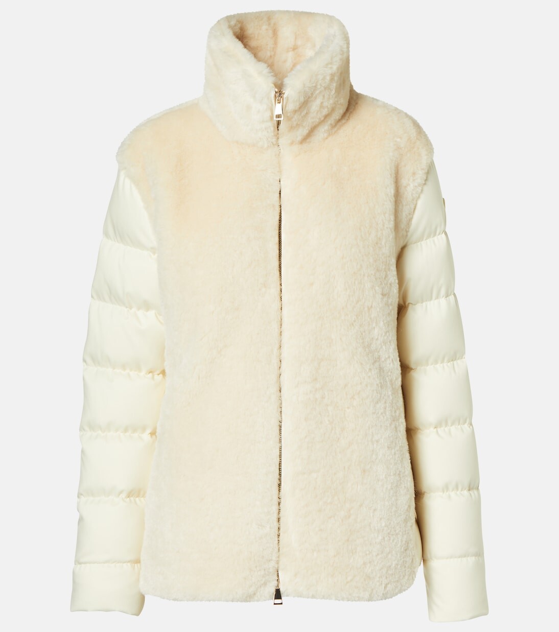 Пуховик Oiron из искусственной овчины Moncler, белый