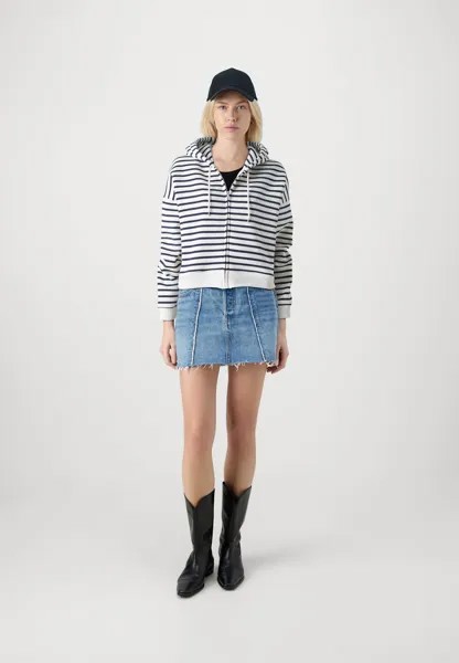 Толстовка на молнии Abbreviated Hoodie GAP, темно-синий
