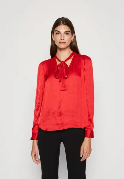 Блузка Tie Neck GAP, цвет modern red