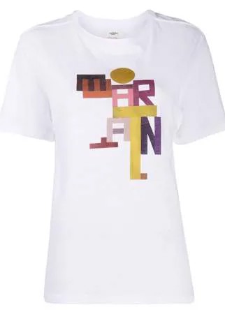 Isabel Marant Étoile футболка Zewel с графичным принтом