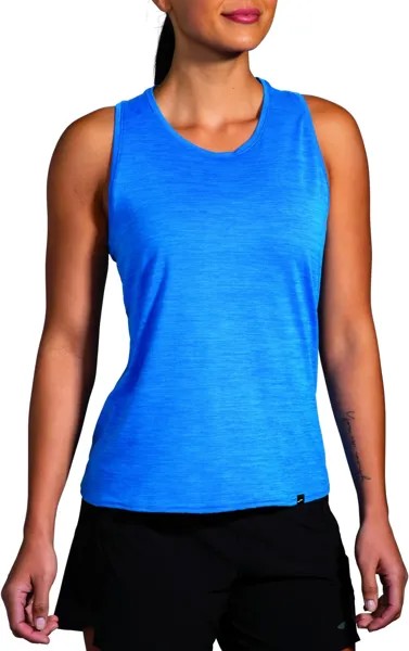 Топ Brooks Luxe Tank, цвет Heather Azure Blue