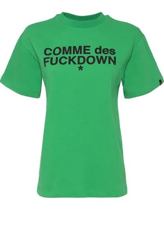 Футболка COMME des FUCKDOWN CDFD1537 s зеленый+черный
