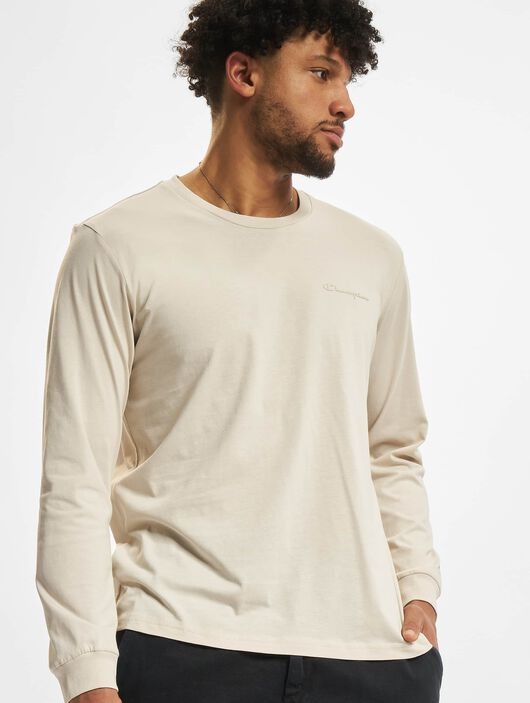 Лонгслив мужской Champion Long Sleeve T-Shirt бежевый M