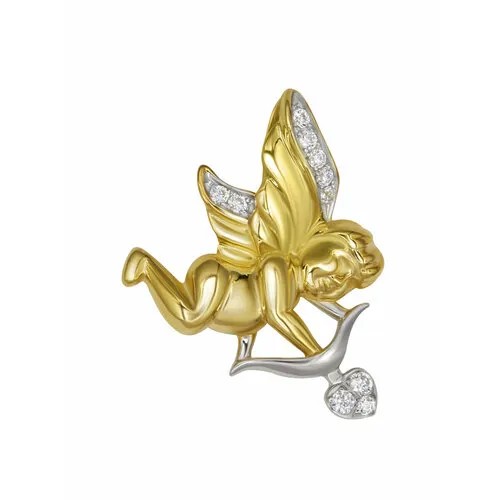 Подвеска VALTERA, серебро, 925 проба, фианит