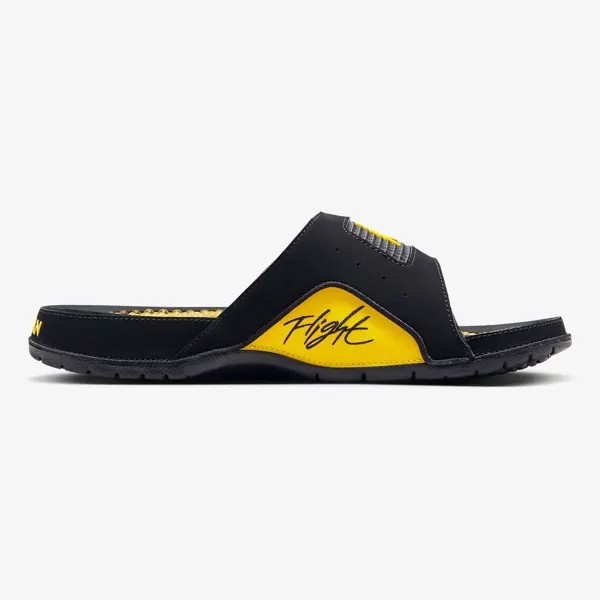 Шлепанцы Nike Jordan Hydro 4 Retro, черный/желтый