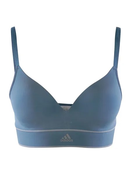 Спортивный бюстгальтер с треугольниками Adidas WIRELESS BRA, синий