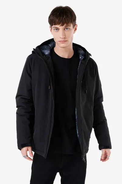 Утепленная зимняя куртка с капюшоном Colin'S, черный