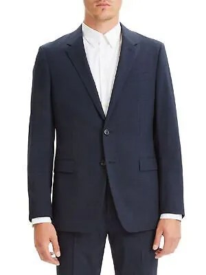 Мужской однобортный пиджак THEORY Chambers темно-синего цвета 38R