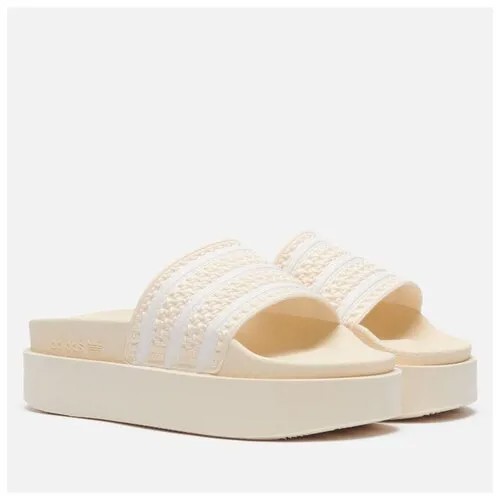 Женские сланцы adidas Originals Adilette Bonega бежевый , Размер 40.5 EU