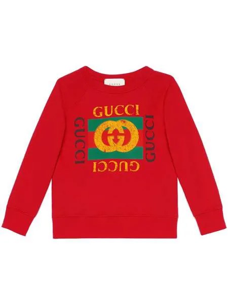 Gucci Kids толстовка с логотипом