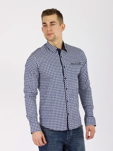Рубашка мужская PANTAMO GD30700026 синяя M