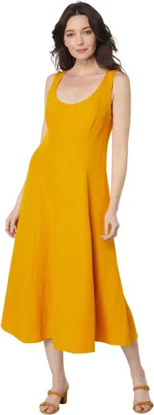 Платье Vince Panelled Scoop Neck Dress, цвет Papaya