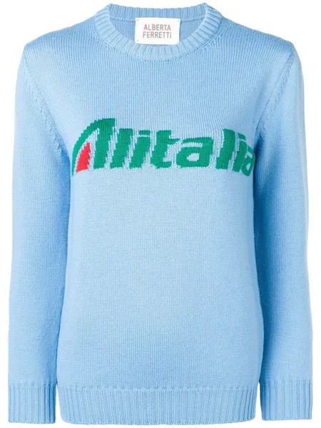 Alberta Ferretti вязаный свитер 'Alitalia'