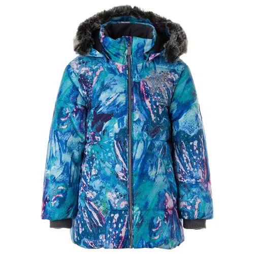 Куртка зимняя Huppa Melinda 18220030-11436 11436, голубой с принтом, размер 92