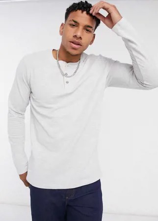Лонгслив-хенли Jack & Jones Essentials-Neutral