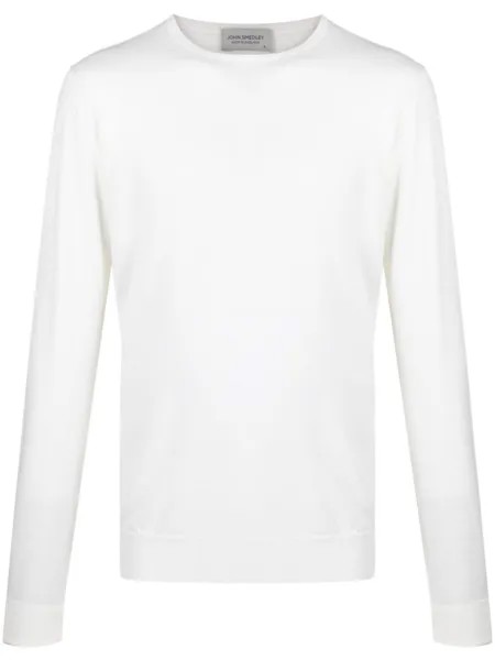 John Smedley шерстяной джемпер Marcus, белый