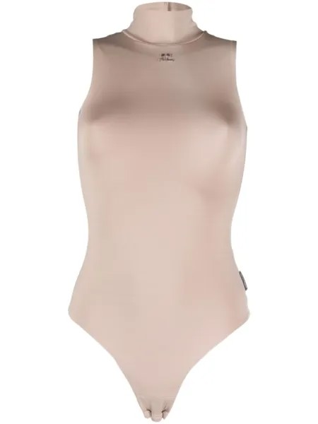 Courrèges боди Techno из джерси, нейтральный цвет