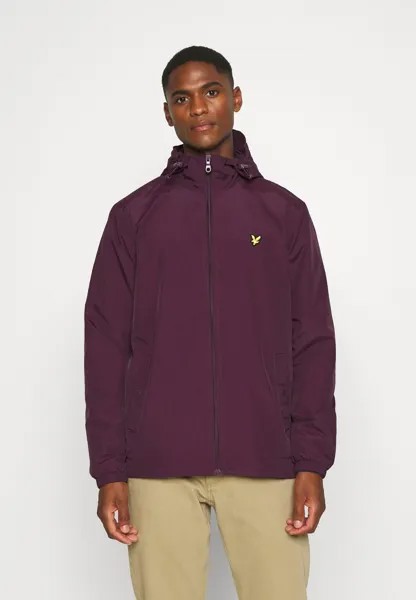 Куртка Lyle & Scott КУРТКА С КАПЮШОНОМ НА МОЛНИИ, бордовый