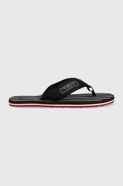 Шлепанцы PATCH HILFIGER BEACH SANDAL Tommy Hilfiger, черный