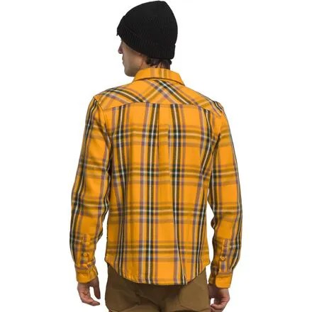 Фланелевая рубашка Valley из твила мужская The North Face, цвет Summit Gold Medium Bold Shadow Plaid