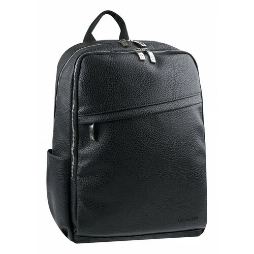 Рюкзак Franchesco Mariscotti, натуральная кожа, вмещает А4, внутренний карман, черный