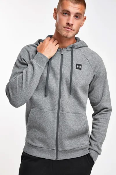 Худи Rival на молнии Under Armour, серый