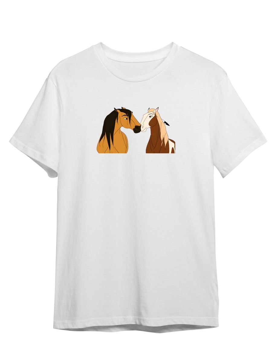 Футболка унисекс СувенирShop Спирит/Душа прерий/Мультфильм 1 белая 2XL
