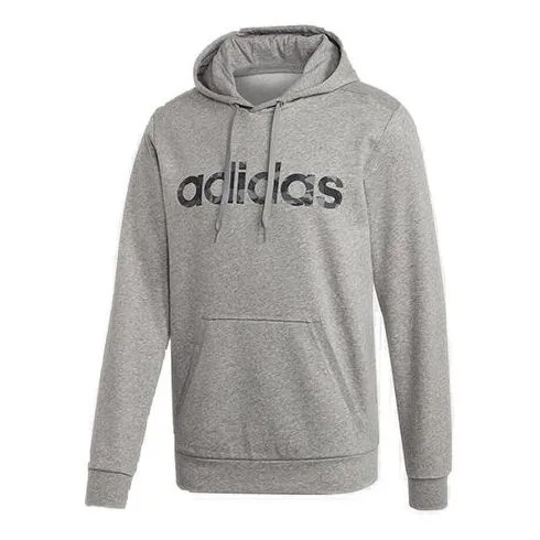 Толстовка Adidas E Camo Lin Swea Sports Hooded Shirt Sweater Men Grey, Серый