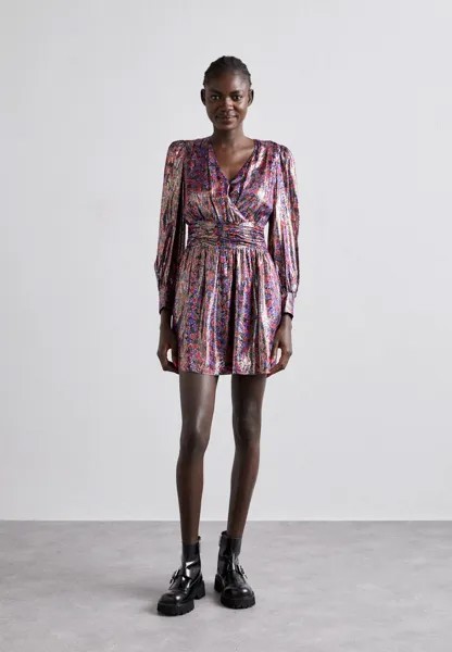 Элегантное платье Robe The Kooples, цвет blue/red