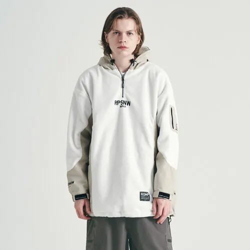 Анорак Romp Fleece Anorak, размер XL, бежевый, белый