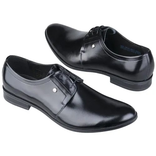 Кожаные мужские туфли черного цвета Conhpol C-5538-0017-00S01 black