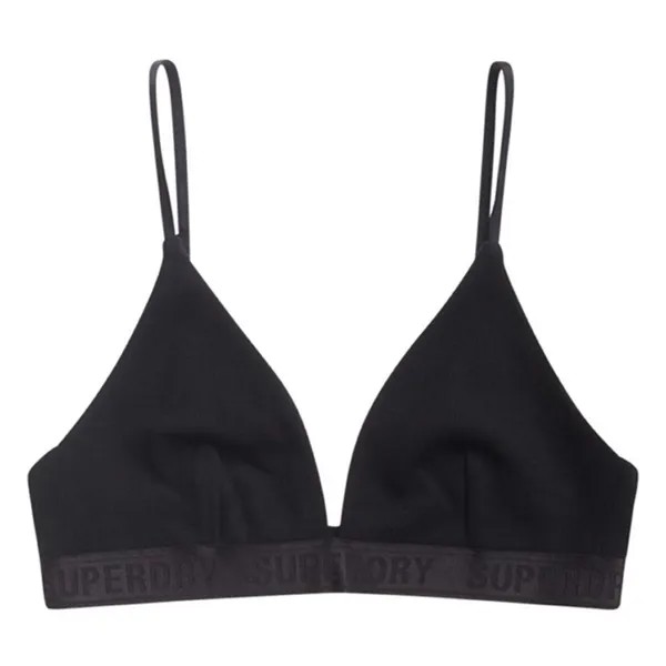 Бюстгальтер Superdry Ribbed Tri Bra, черный