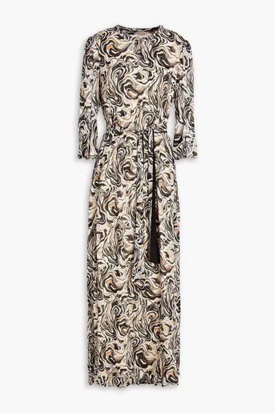 Платье макси Kamila из жоржета с принтом Diane Von Furstenberg, цвет Off-white