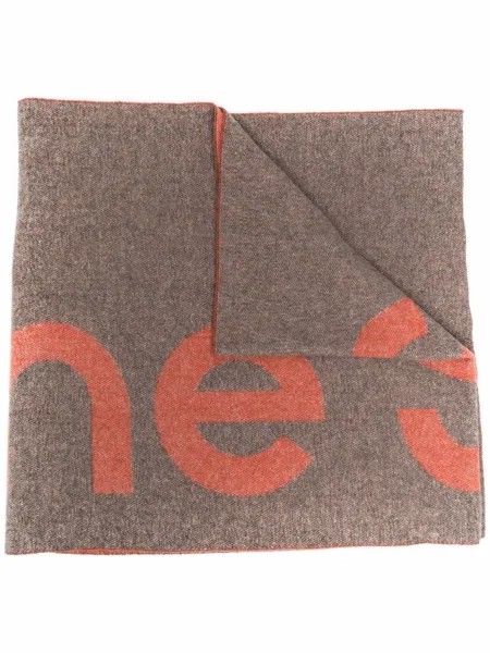 Acne Studios жаккардовый шарф с логотипом