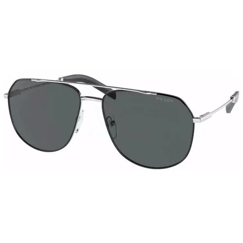 PRADA Солнцезащитные очки Prada PR 59WS GAQ731 Silver/black [PR 59WS GAQ731]