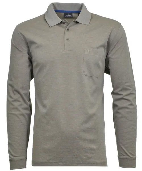 Футболка Ragman Softknit Polo langarm, бежевый