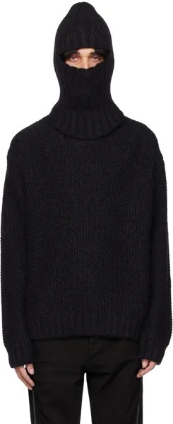 Черный свитер-балаклава Givenchy