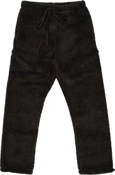 Брюки Fear of God Essentials Polar Fleece Pant 'Iron', черный