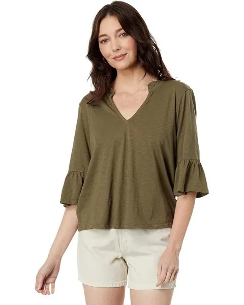 Топ Michael Stars Nia Flutter Sleeve, цвет Dolma