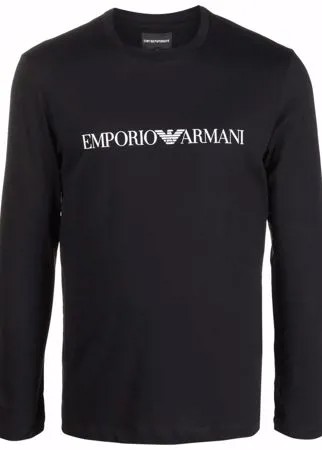 Emporio Armani футболка с длинными рукавами и логотипом