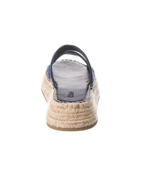 Сандалии Chloé Mila из парусины на платформе, синий