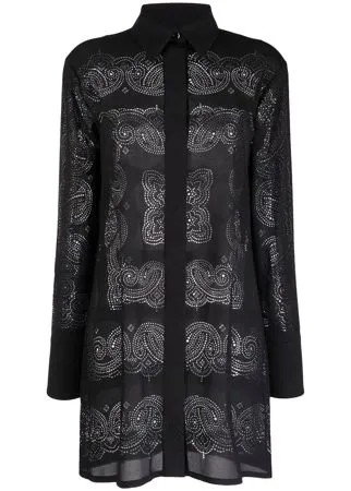 Givenchy платье-рубашка с вырезами
