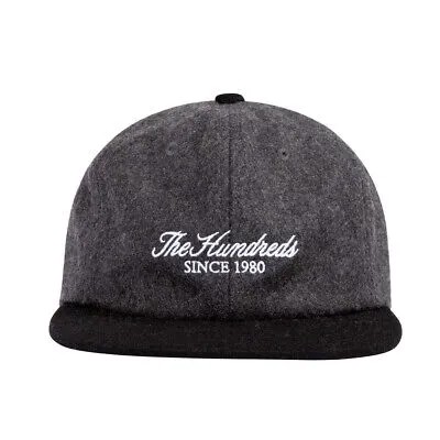 Шляпа The Hundreds Rich с ремешком (серая), шерстяная регулируемая кепка